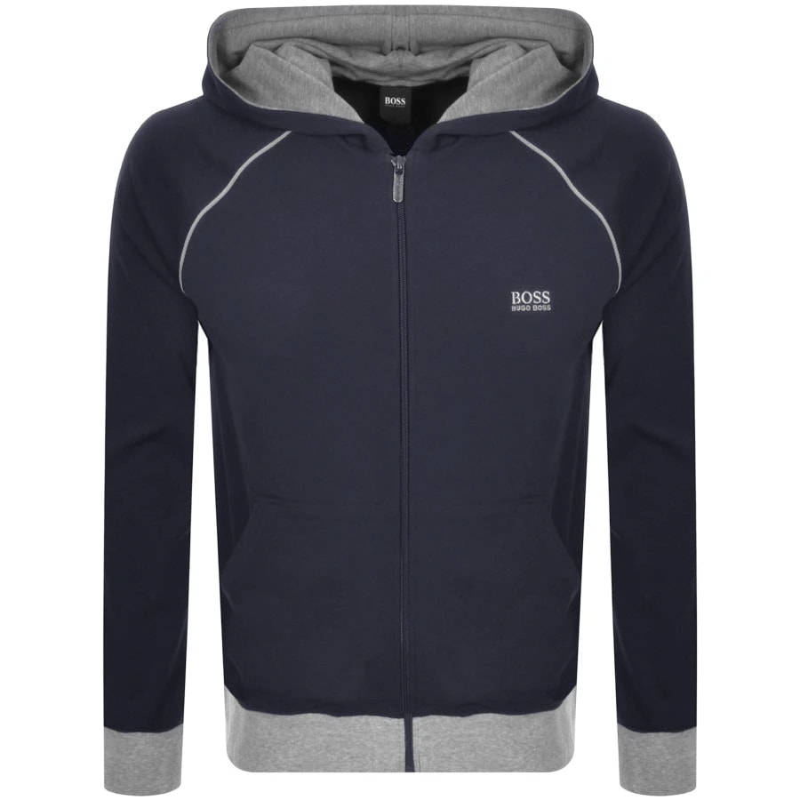 Alternative Image for ProductBOSS HUGO BOSS Full Zip Hoodie Navy1